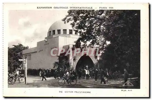 Cartes postales - Exposition Coloniale Internationale - Paris 1931 Section Palestinienne