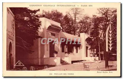 Cartes postales -Exposition Coloniale Internationale - Paris 1931 Pavillon des Tabacs