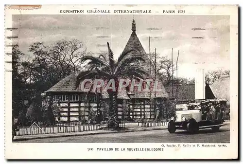 Cartes postales - Exposition Coloniale Internationale - Paris 1931 Pavillon de la Nouvelle-Caledonie Automobile