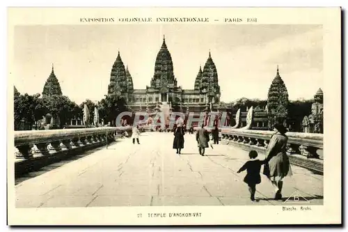 Cartes postales - Exposition Coloniale Internationale - Paris 1931 Temple d Angkor Vat