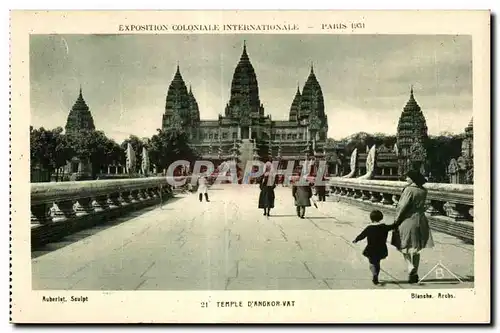 Cartes postales - Exposition Coloniale Internationale - Paris 1931 Temple d Angkor Vat