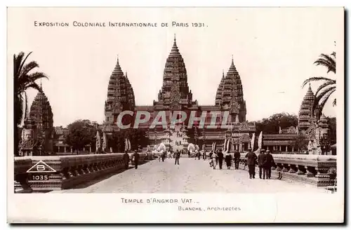 Cartes postales - Exposition Coloniale Internationale - Paris 1931 Temple d Angkor Vat