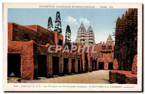 Cartes postales - Exposition Coloniale Internationale - Paris 1931 Palais de l A O F - Les Portiques desCommerca