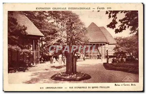 Ansichtskarte AK - Exposition Coloniale Internationale - Paris 1931 Cameroun - Togo - Vue d Ensemble du Grand Pav