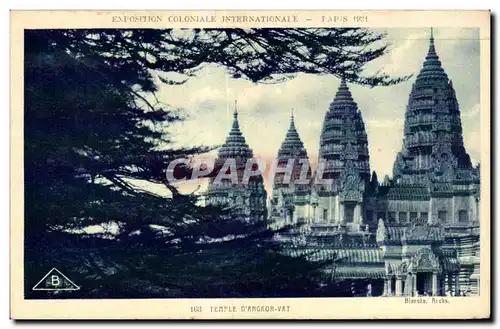 Cartes postales - Exposition Coloniale Internationale - Paris 1931 Temple d Angkor - Vat