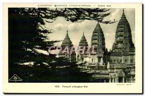 Cartes postales - Exposition Coloniale Internationale - Paris 1931 Temple d Angkor-Vat