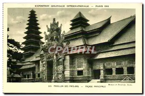 Ansichtskarte AK -Exposition Coloniale Internationale - Paris 1931 Pavillon des Pays-Bas - Facade Principale