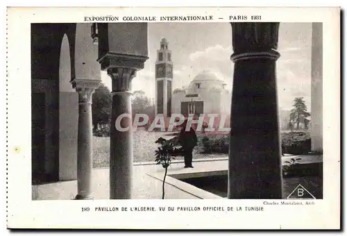 Cartes postales -Exposition Coloniale Internationale - Paris 1931 Pavillon de l Algerie vu du Pavillon Officiel