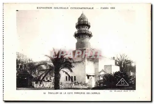 Ansichtskarte AK -Exposition Coloniale Internationale - Paris 1931 Pavillon de la cote Francaise des Somalis