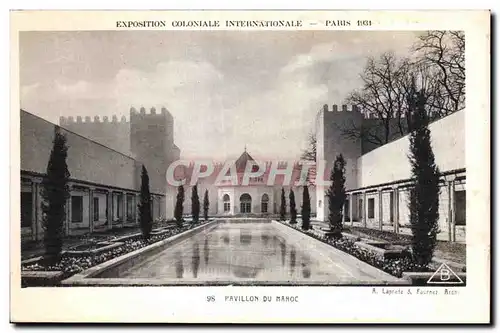 Cartes postales -Exposition Coloniale Internationale - Paris 1931 Pavillon du Maroc