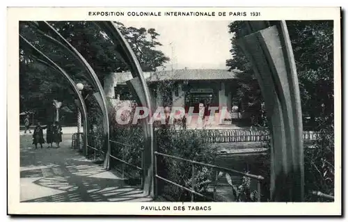 Cartes postales -Exposition Coloniale Internationale - Paris 1931 Pavillon des Tabacs