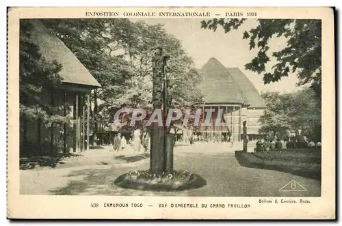 Cartes postales -Exposition Coloniale Internationale - Paris 1931 Cameroun Togo - Vue d Ensemble du Grand Pavill