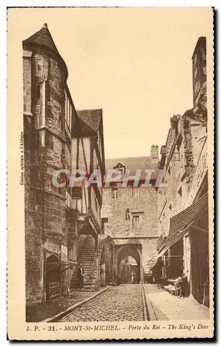 Ansichtskarte AK Mont Sant Michel Porte du roi