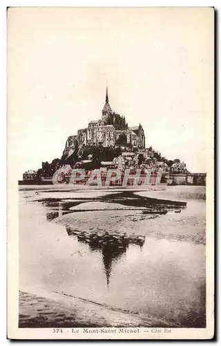 Cartes postales Le mont saint michel Cote est