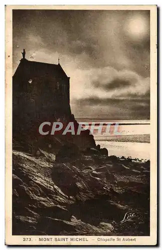 Cartes postales Mont saint michel Chapelle st aubert