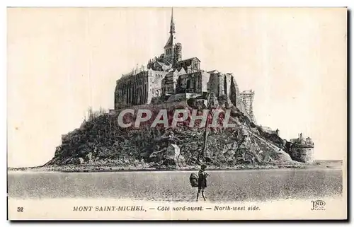 Cartes postalesMont saint michel Cote nord ouest north west side Pecheur