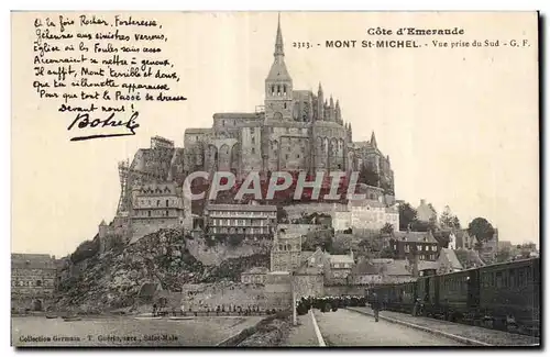 Cartes postales Monte st michel Monte st michel Train Botrel