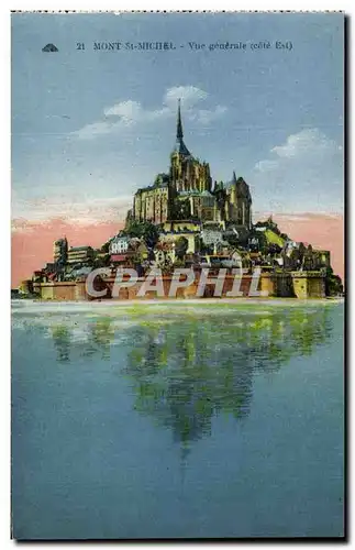 Cartes postales Mont st michel Vue generale