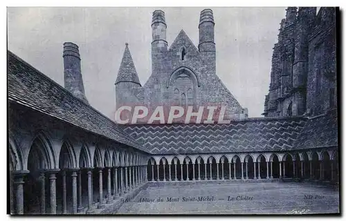 Cartes postales Abbaye du ment saint michel Le cloitre