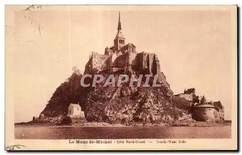 Ansichtskarte AK Le mont michel Cote nord ouest norht west side