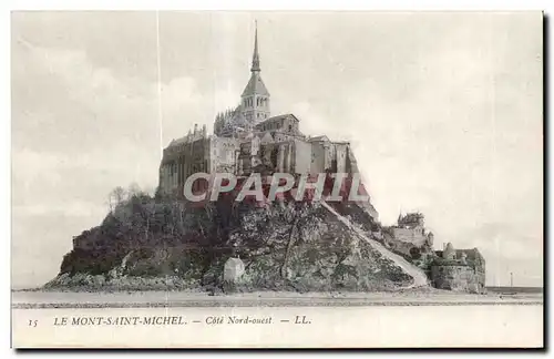 Ansichtskarte AK Le mont saint michel Cote nord ouest