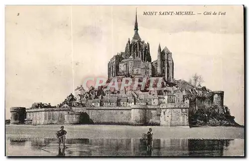 Ansichtskarte AK Mont saint michel Cote de l est Pecheurs