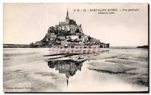 Ansichtskarte AK MOnt saint michel Vue generale general view