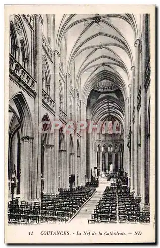 Cartes postales Coutances la net de la la cathedrale