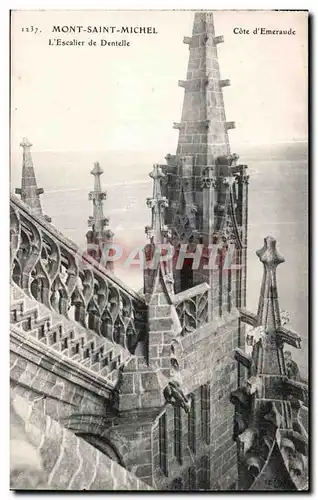 Ansichtskarte AK Mont saint michel L escalier de dentelle