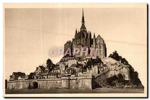 Ansichtskarte AK Le mont st michel Vue generale cote nord est