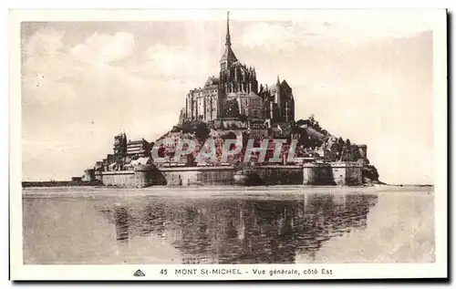 Ansichtskarte AK Mont st michel Vue generale