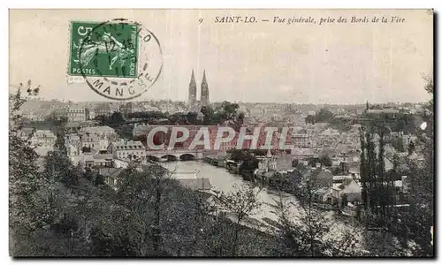 Cartes postales Saint Lo Fue generale prise des Bords de la Vire