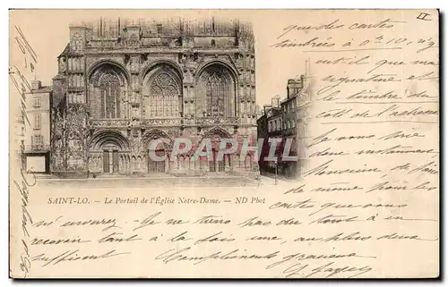 Cartes postales Saint Lo Le Portail l Eglise Notre Dame