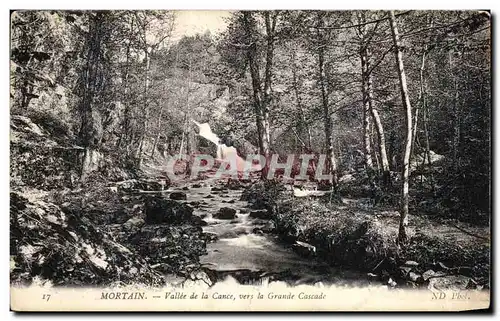 Cartes postales Mortain Valle de la Cance vers la grande Cascade