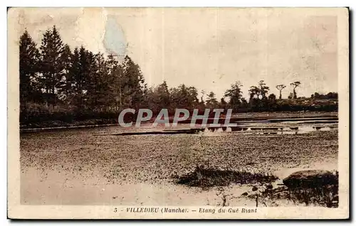 Cartes postales Villedieu Etang du Gue Riant