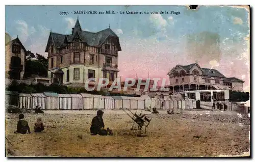 Cartes postales Saint Pair Sur Mer Saint Le Casino et un coin de la Piage