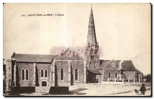 Cartes postales Saint pair sur mer l eglise