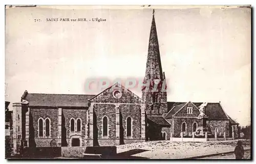 Cartes postales Saint pair sur mer L eglise