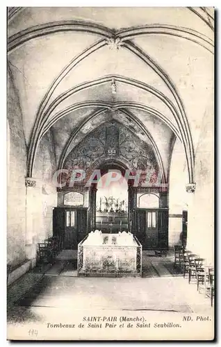 Cartes postales Saint pair Manche Tombeaux de saint pair et de saint seubillion