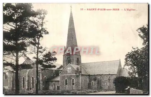 Cartes postales Saint pair sur mer L eglise