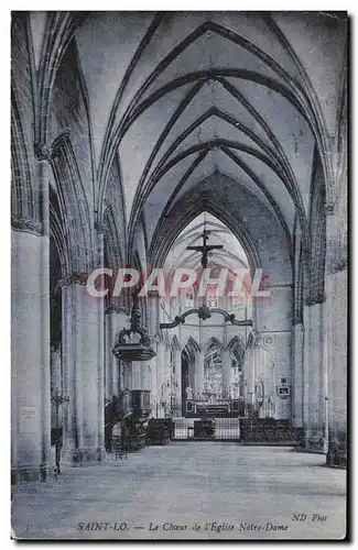 Cartes postales Saint Lo Le Choeur de l Eglise Notre Dame