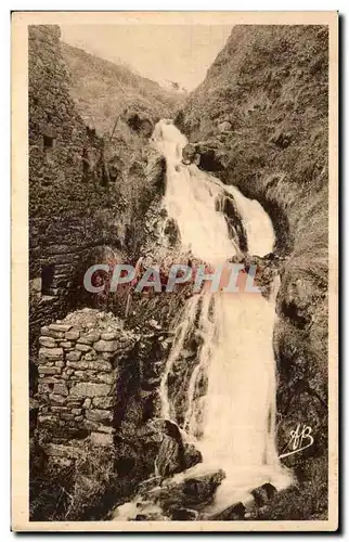 Cartes postales Environs de cherbourg la hague Herquemoulin ruines du vieux mounlin et la cascade