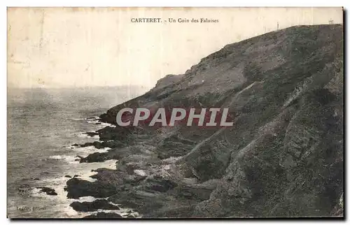 Ansichtskarte AK Carteret Un Coin des Falaises