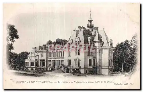 Cartes postales Environs de Cherbourg le Chateau de Pepinvast Cote de la Pelouse