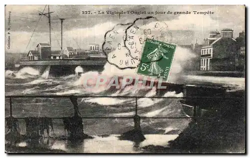 Cartes postales la Vigie de l Onglet un Jour de Grande Tempete