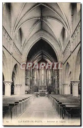 Cartes postales La Haye du Puits Interieur de l Eglise