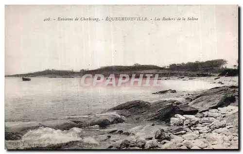 Ansichtskarte AK Environs de Cherbourg Equeurdseville Les Rochers de la Saline