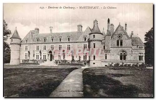 Ansichtskarte AK Environs de Cherbourg Martinvast Le Chateau