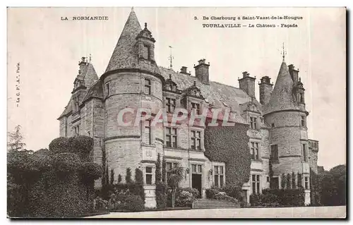 Cartes postales La Normandie De Cherbourg a Saint Vaast de la Hougue Tourlaville Le Chateau Facade