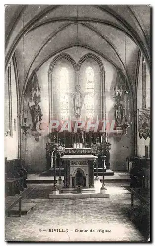 Cartes postales Biville Choeur de I Eglise